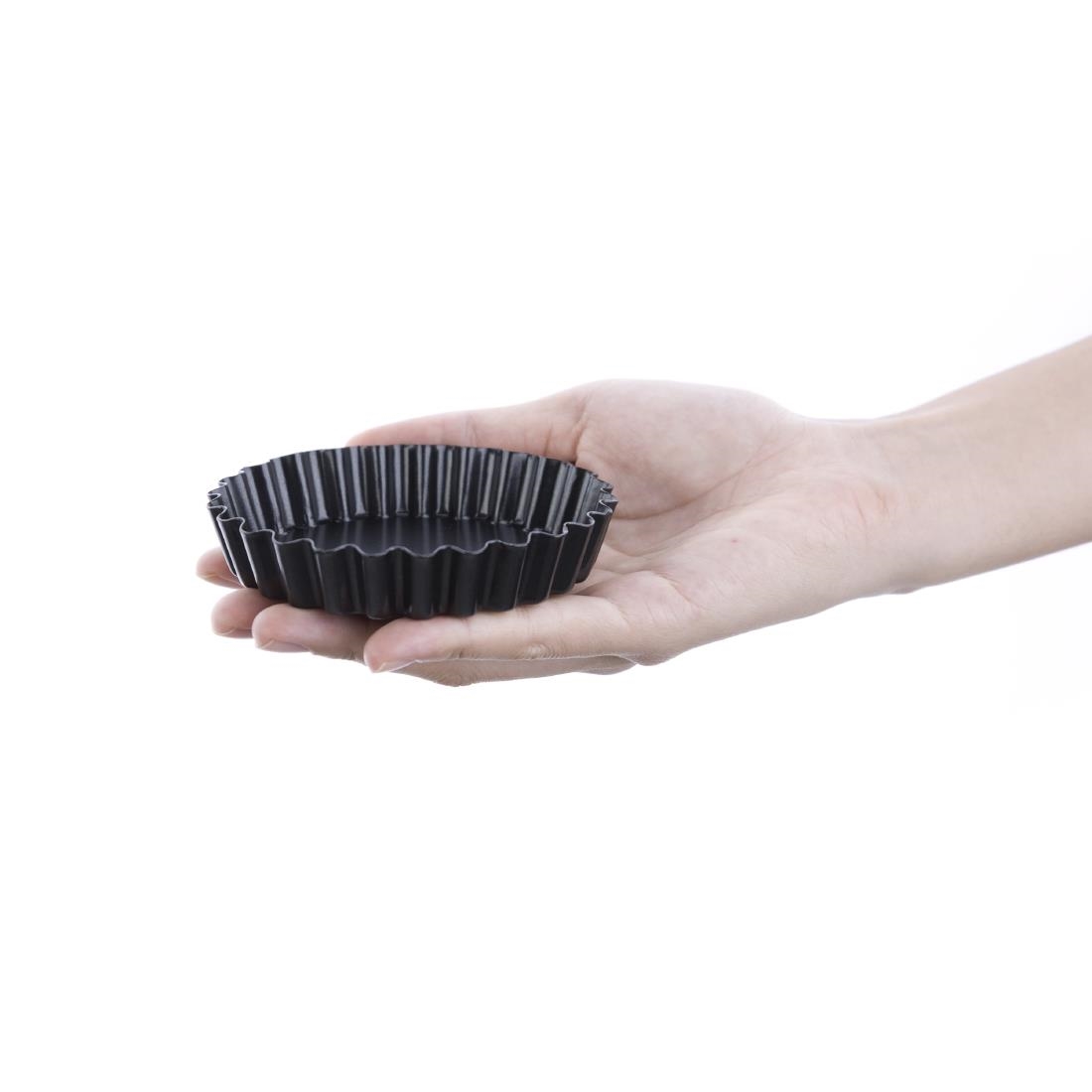 Vogue mini anti-kleef quichevormen met losse bodem 10cm (3 stuks) - Afbeelding 3