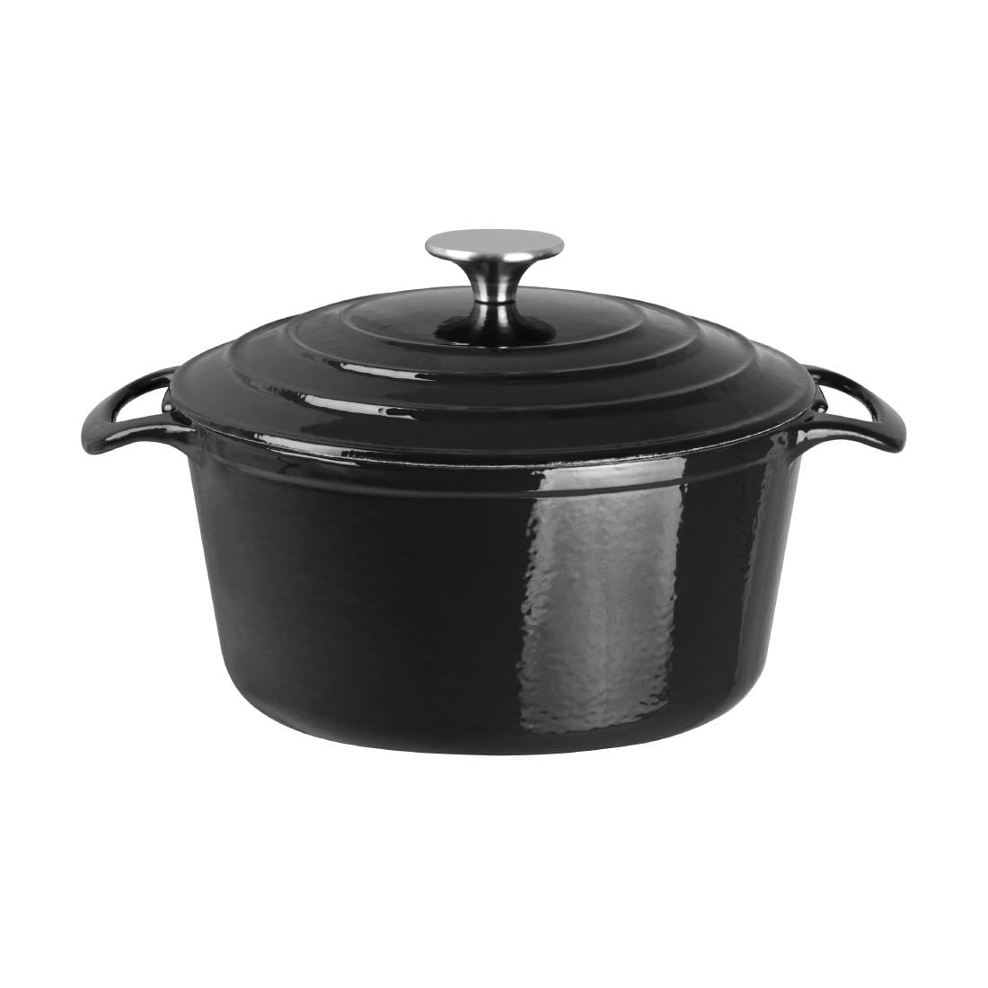 Vogue ronde inductie braadpan zwart 3,2L - Afbeelding 2