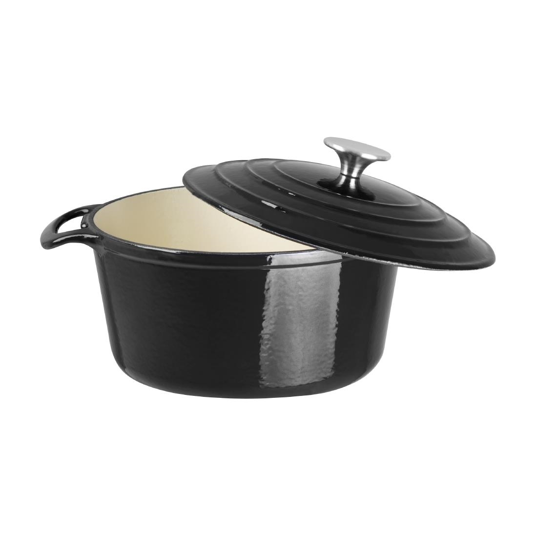 Vogue ronde inductie braadpan zwart 3,2L - Afbeelding 4