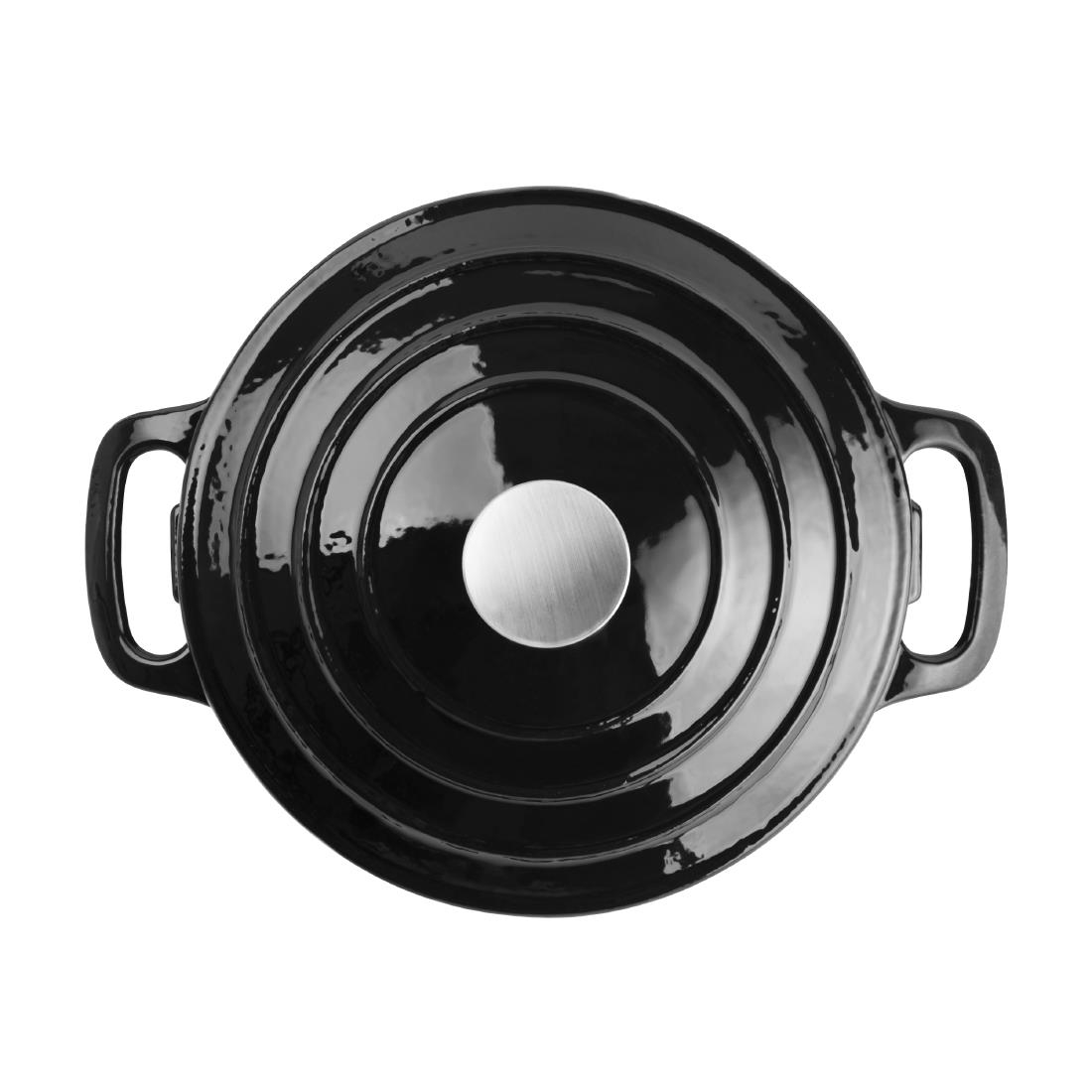 Vogue ronde inductie braadpan zwart 3,2L - Afbeelding 5