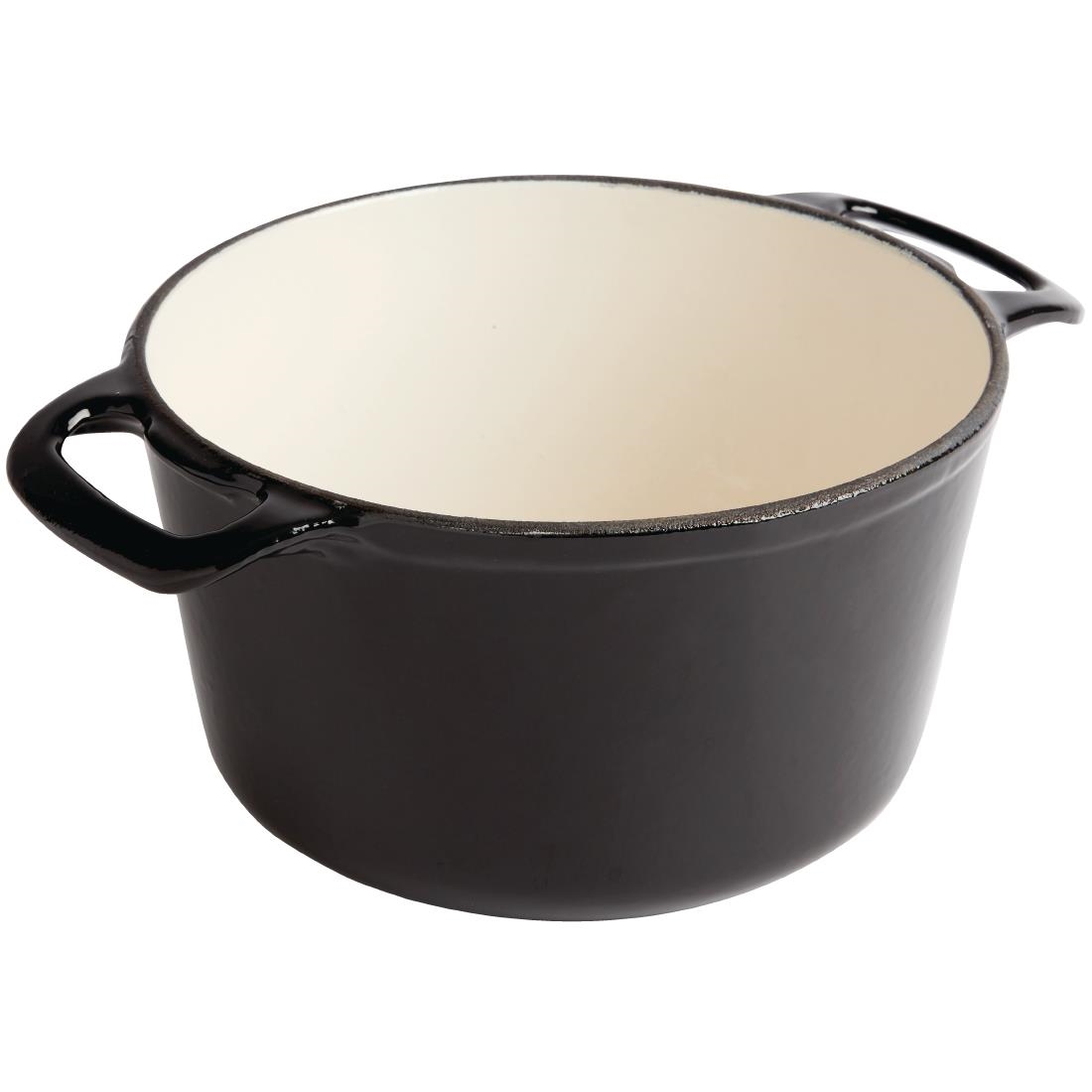 Vogue ronde inductie braadpan zwart 3,2L - Afbeelding 6