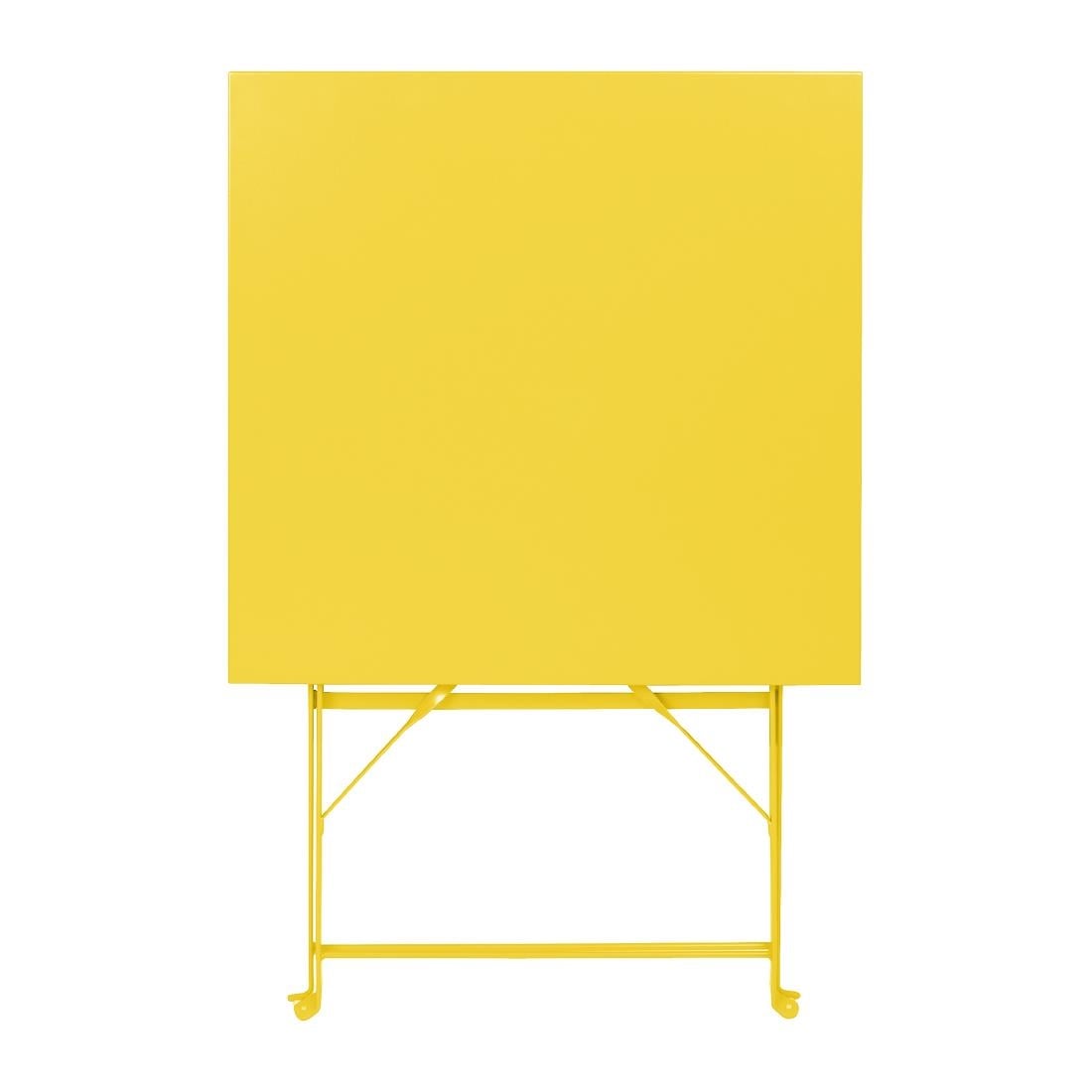 Bolero Perth zachtgele trottoirstijl vierkante tafel 600 mm - Afbeelding 3