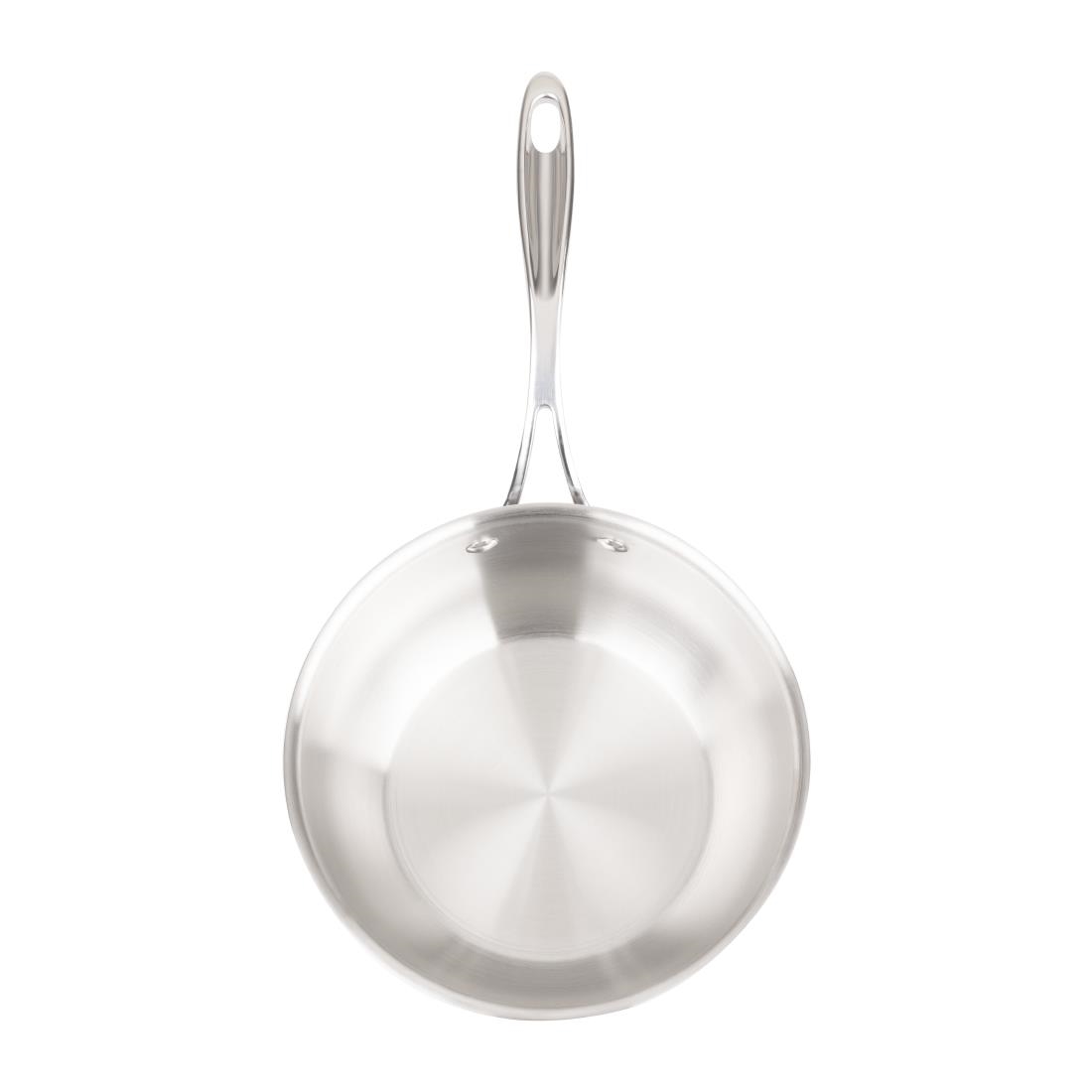 Vogue roestvrij staal & aluminium drielaagse geflarede sauteerpan 20cm - Afbeelding 4