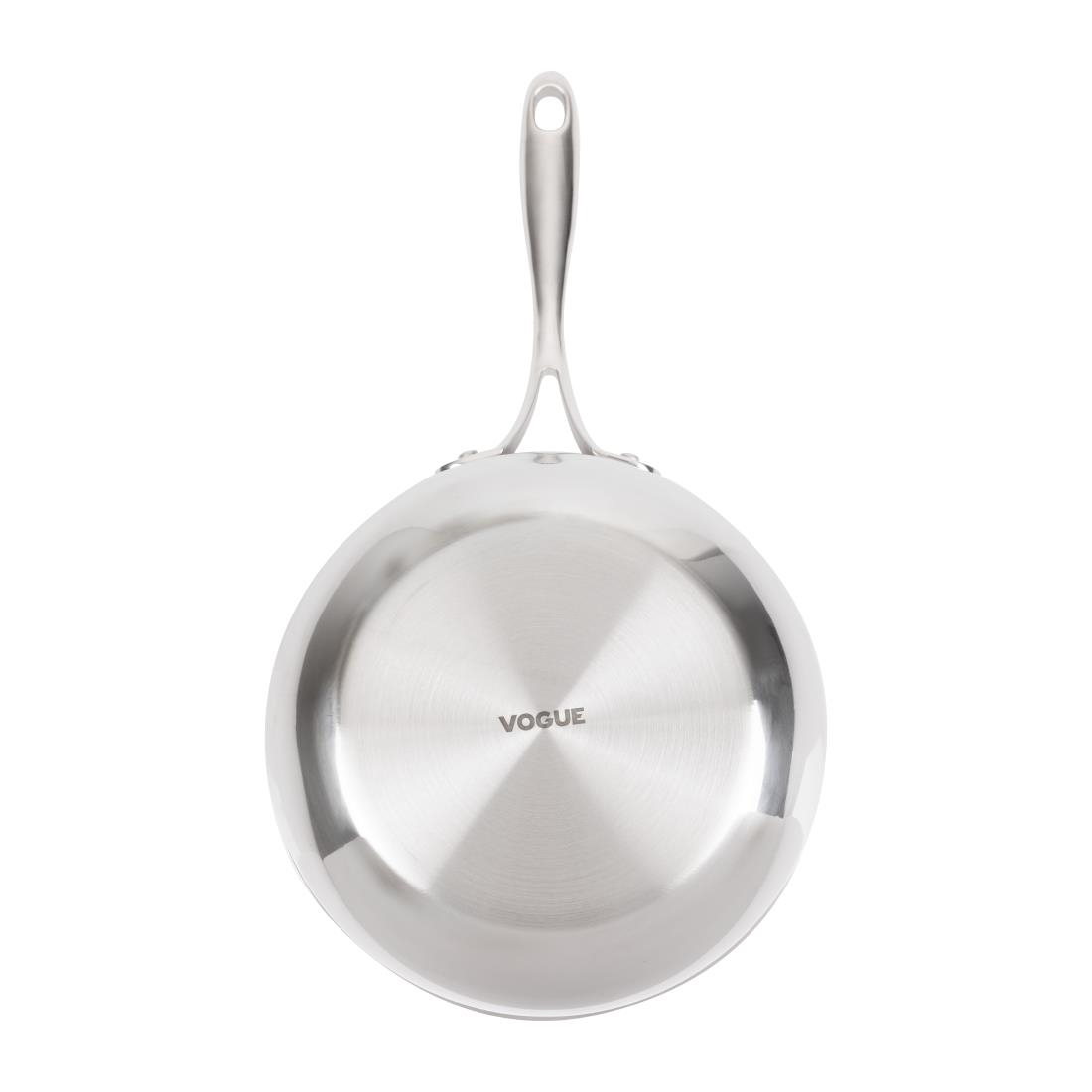 Vogue roestvrij staal & aluminium drielaagse geflarede sauteerpan 20cm - Afbeelding 5