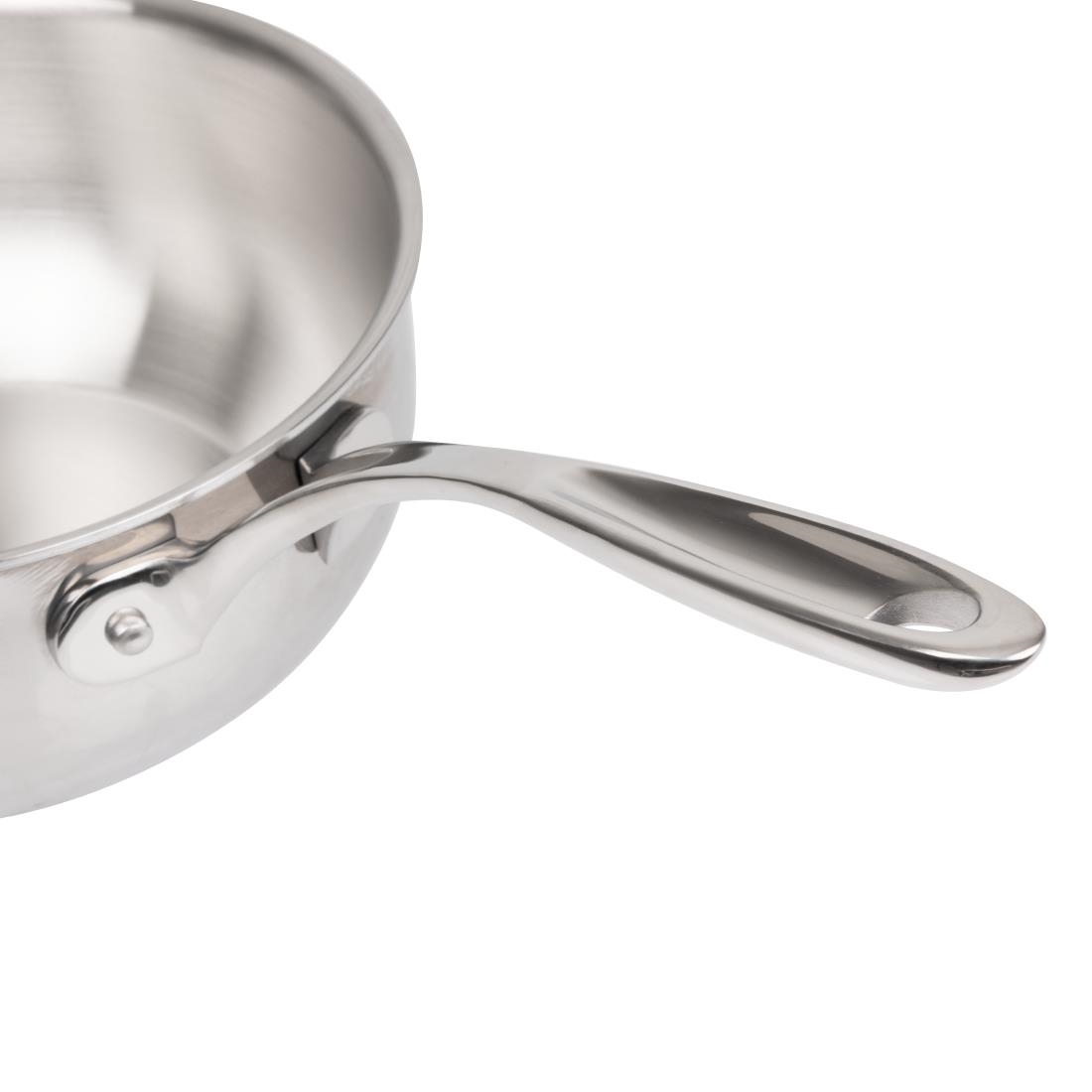 Vogue roestvrij staal & aluminium drielaagse geflarede sauteerpan 20cm - Afbeelding 6