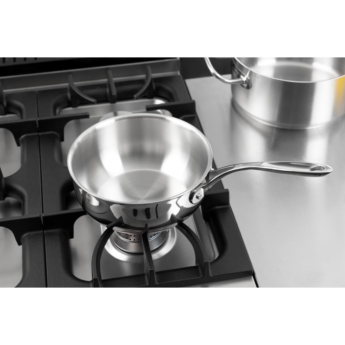 Vogue roestvrij staal & aluminium drielaagse geflarede sauteerpan 20cm - Afbeelding 9