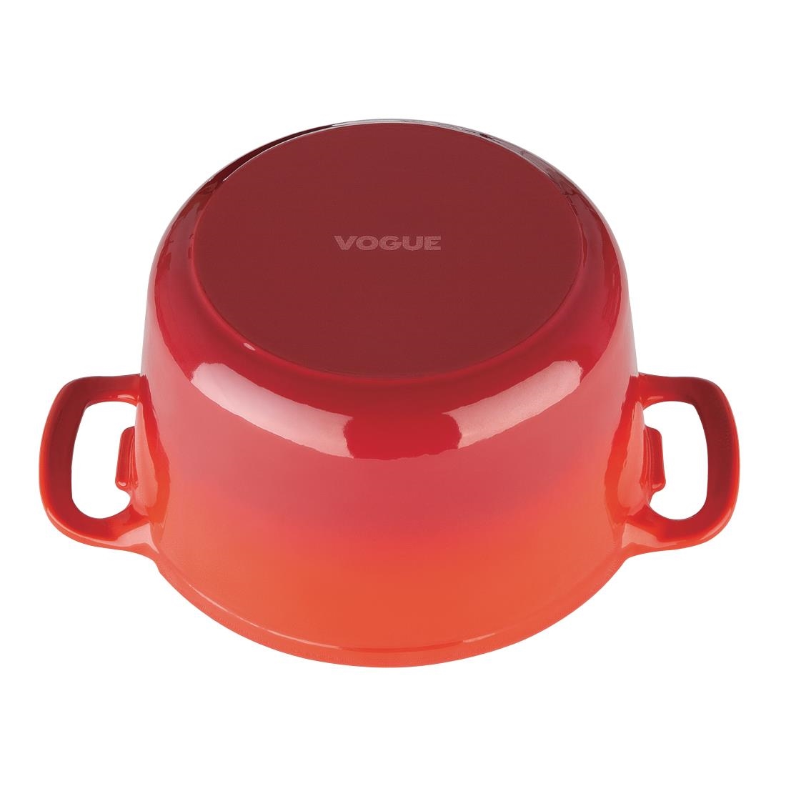 Vogue ronde inductie braadpan rood 3,2L - Afbeelding 7