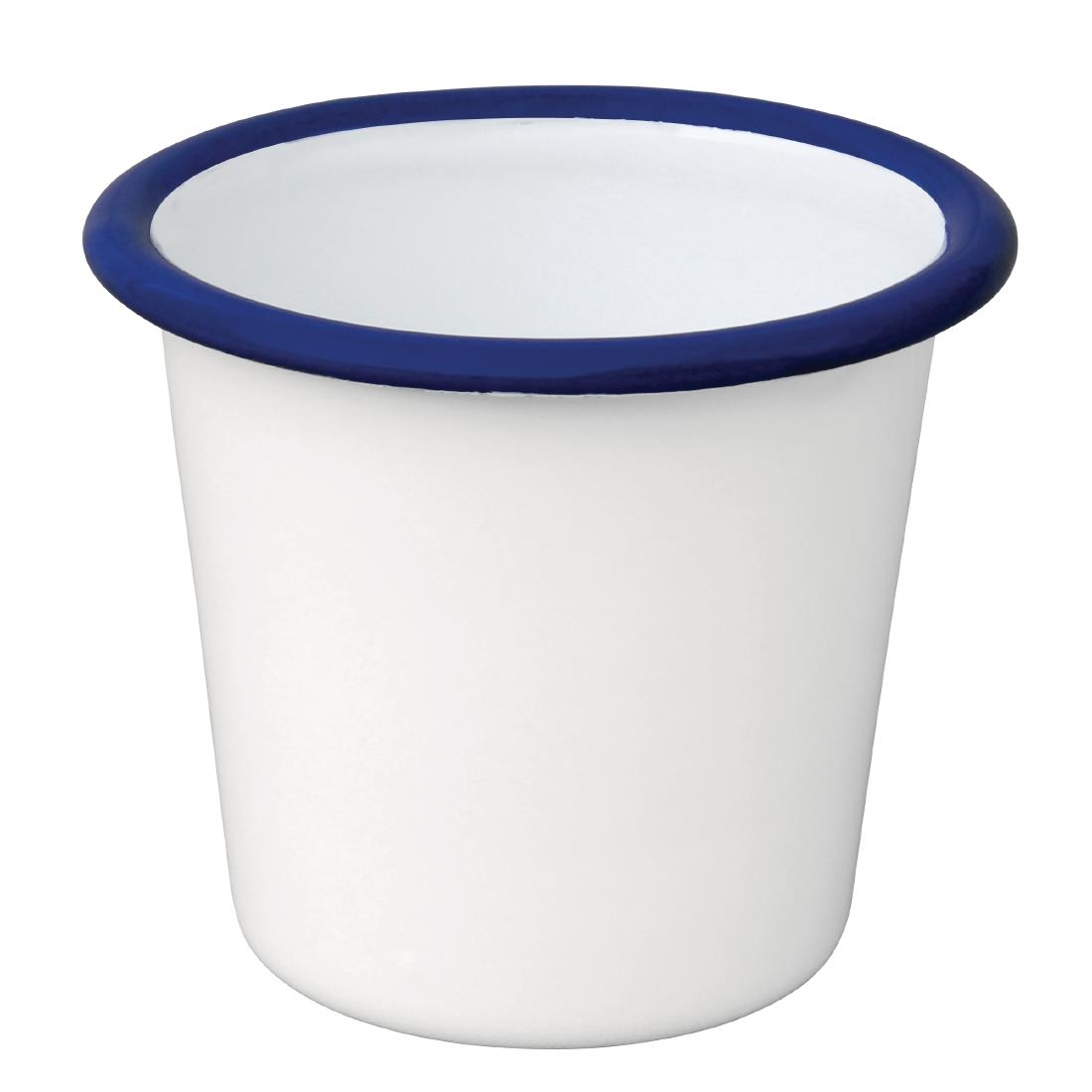 Olympia Emaille sauspotje wit en blauw 11,4cl (6 stuks) - Afbeelding 3