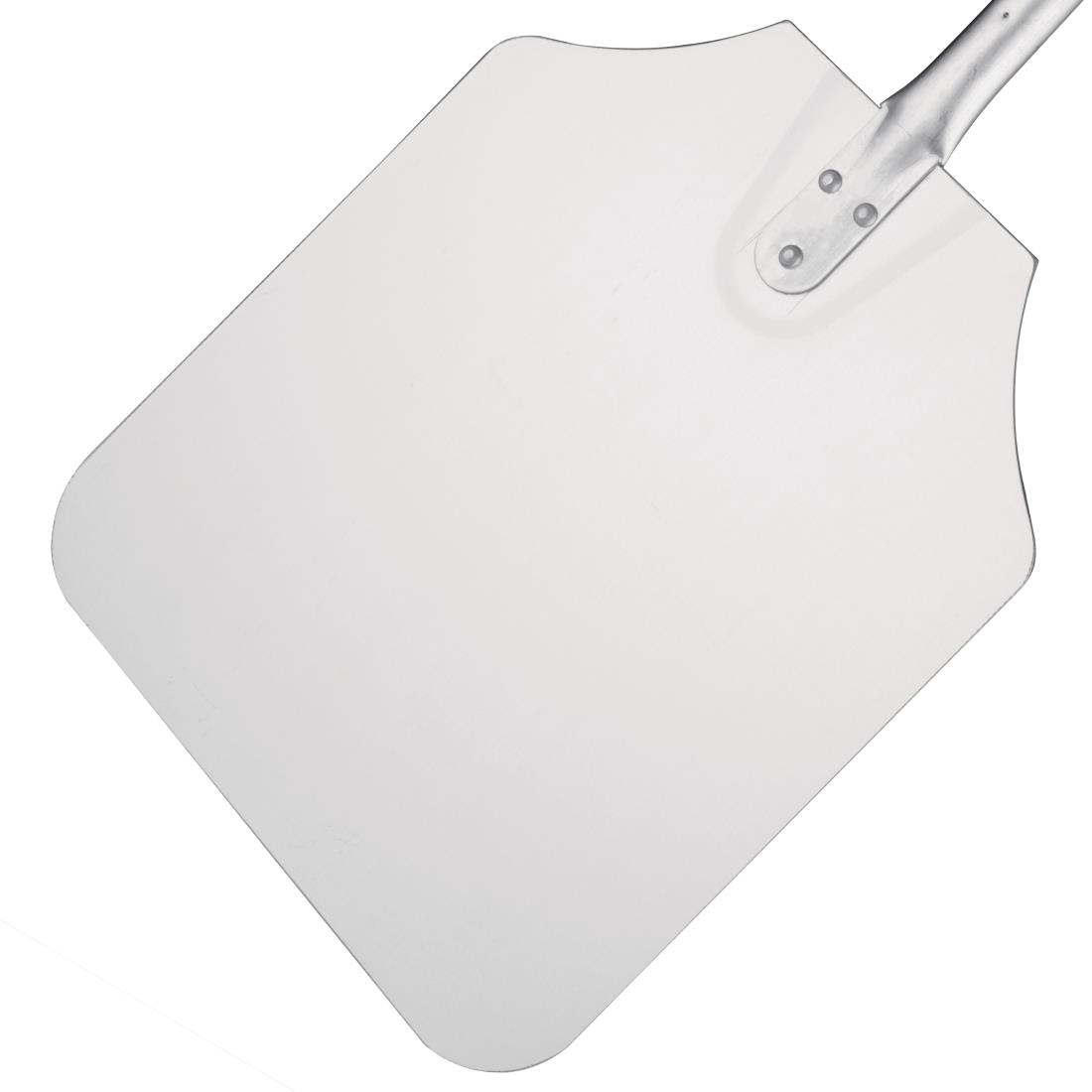 Vogue houten handvat aluminium pizza schep 31x36cm - Afbeelding 4