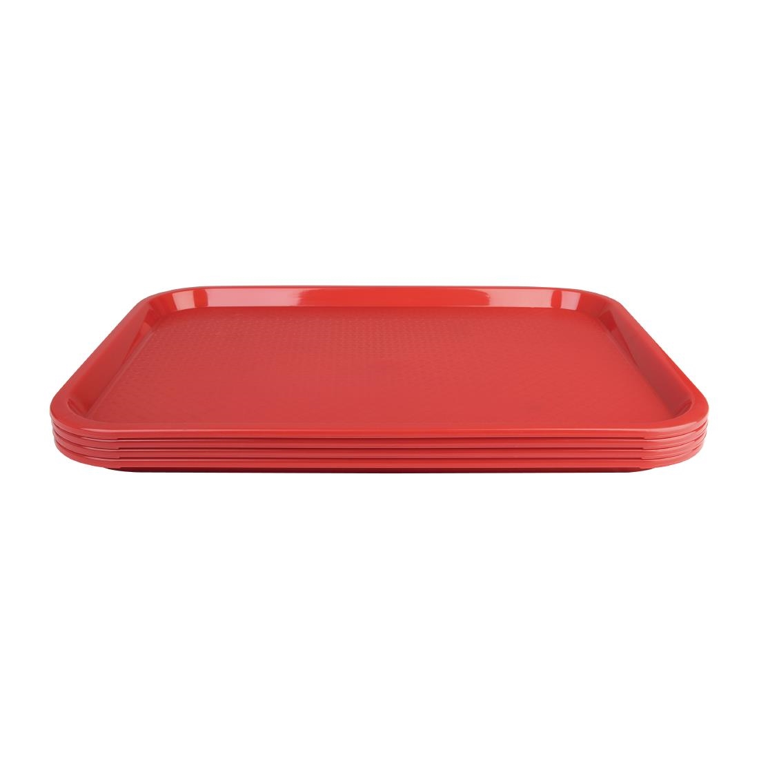 Olympia Kristallon PP Rechthoekig Dienblad Rood 305x415mm - Afbeelding 4