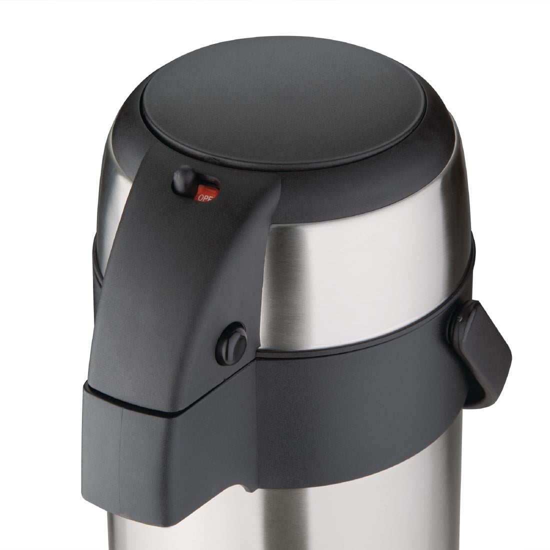 Olympia RVS pomp thermoskan Coffee 3L - Afbeelding 4