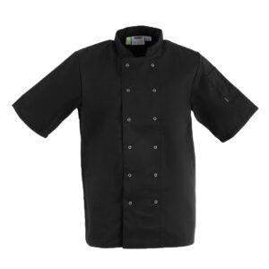 Whites Vegas unisex koksbuis korte mouw zwart XXL