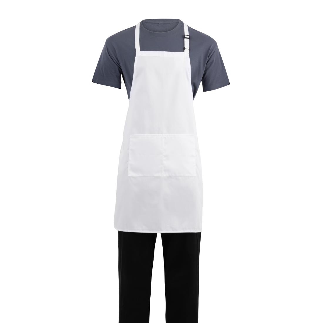 Chef Works halterschort wit