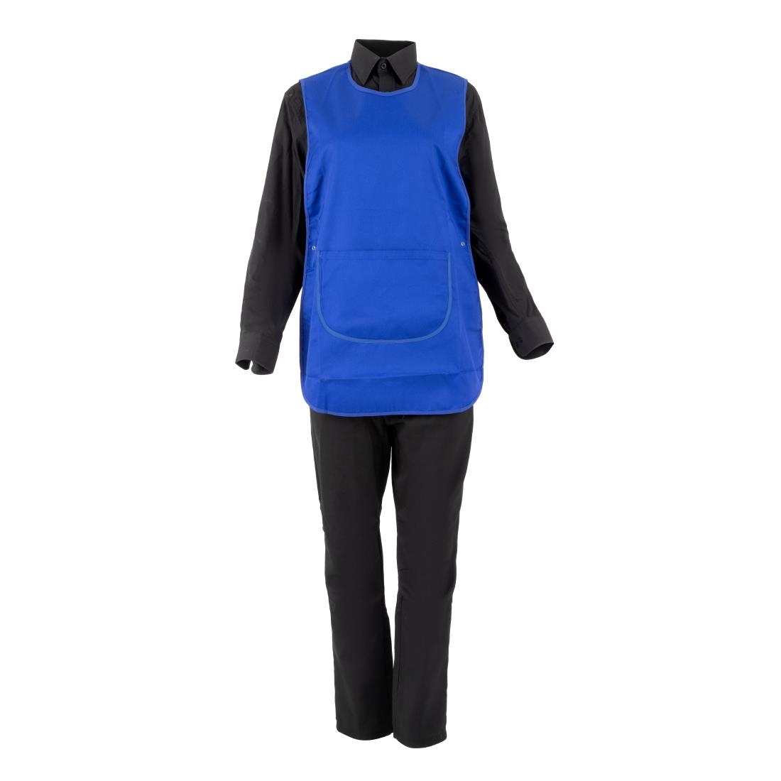 Whites overgooierschort met zak royal blue