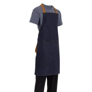 Southside denim halterschort blauw