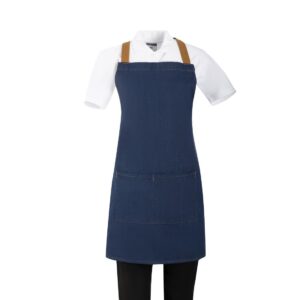 Southside halterschort cross-back blauw