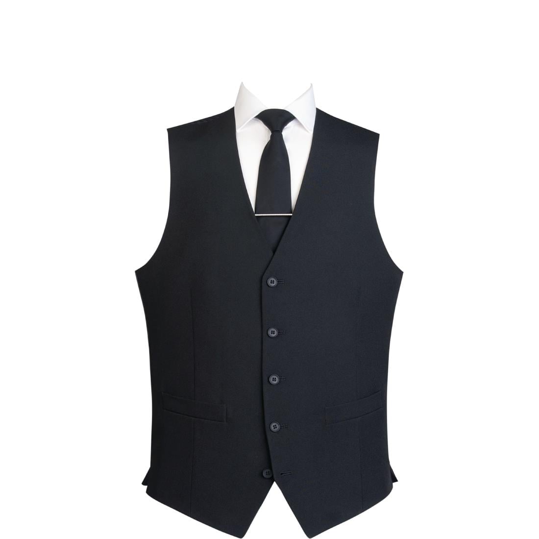 Herengilet 5 knopen zwart XS