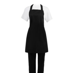 Nisbets Essentials halterschort zwart (2 stuks)
