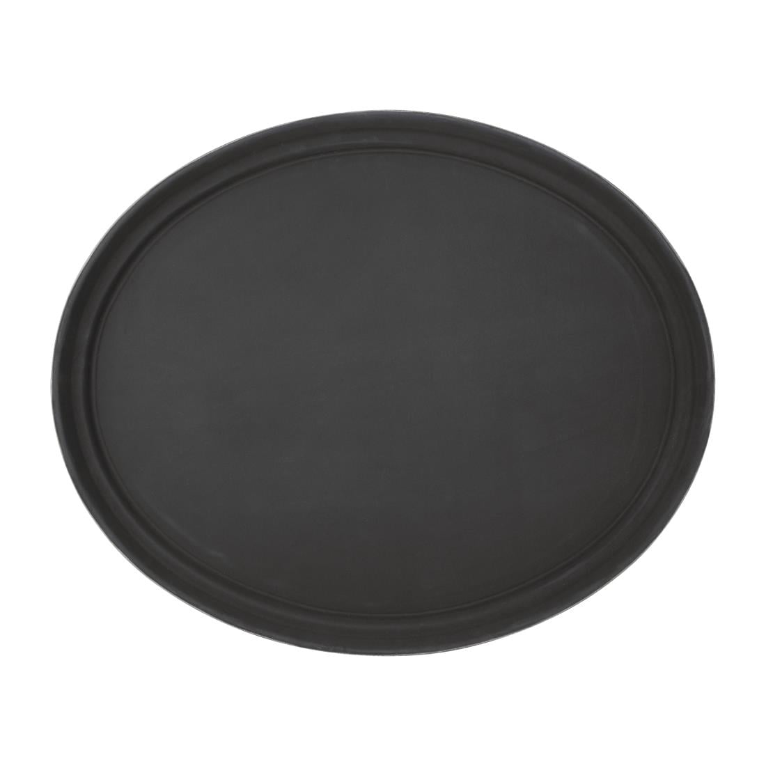 Olympia Kristallon PP Ovaal antislip dienblad zwart 685mm