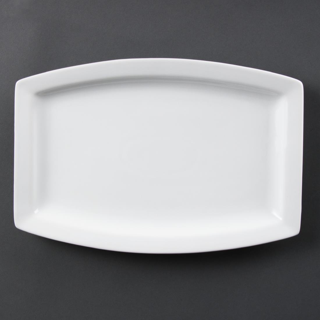 Olympia Whiteware rechthoekig schaal 32cm (6 stuks)