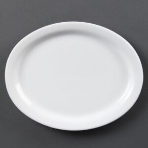 Olympia Whiteware Ovale Serveerschalen 25cm (6 Stuks)