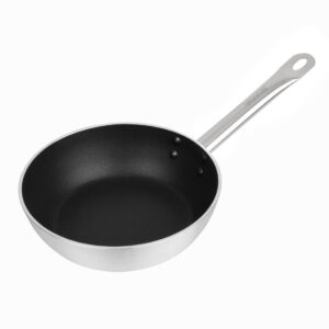 Vogue aluminium uitlopende sauteerpan met anti-aanbaklaag voor inductie 24 cm