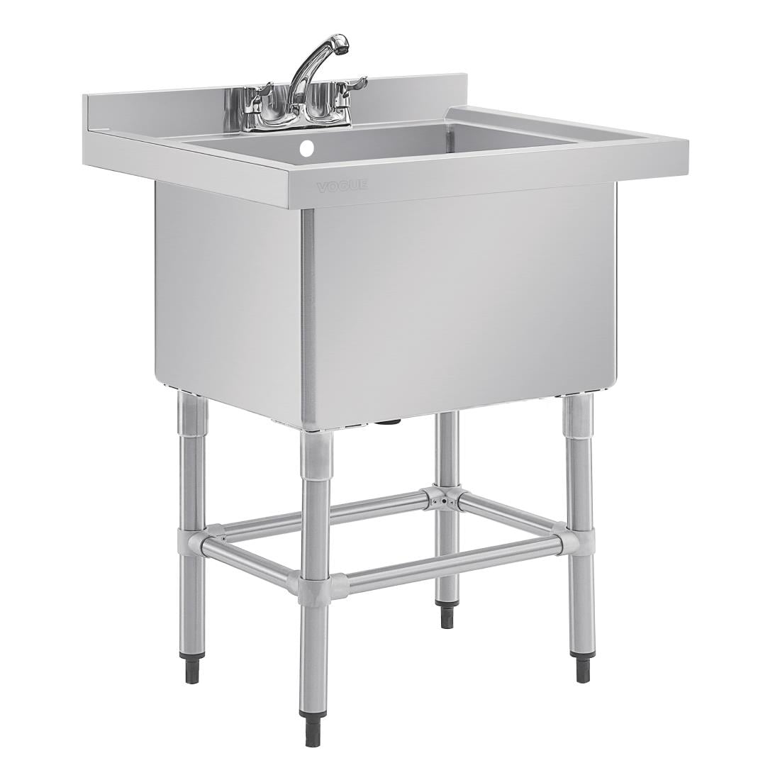 Vogue diepe RVS spoelbak 77x60cm