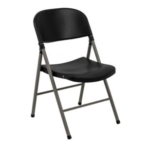 Bolero opklapbare stoelen zwart (2 stuks)