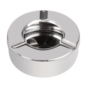 Olympia RVS windbestendige asbak 90mm (6 stuks)
