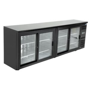 Polar U-serie vier-deurs displaykoeler voor achter de bar