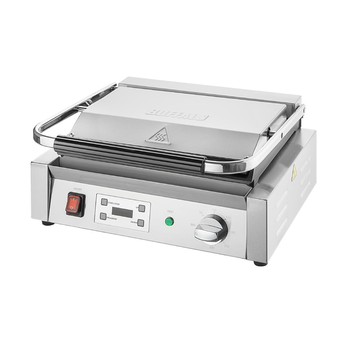 Buffalo extra grote contactgrill enkelvoudige vlakke plaat