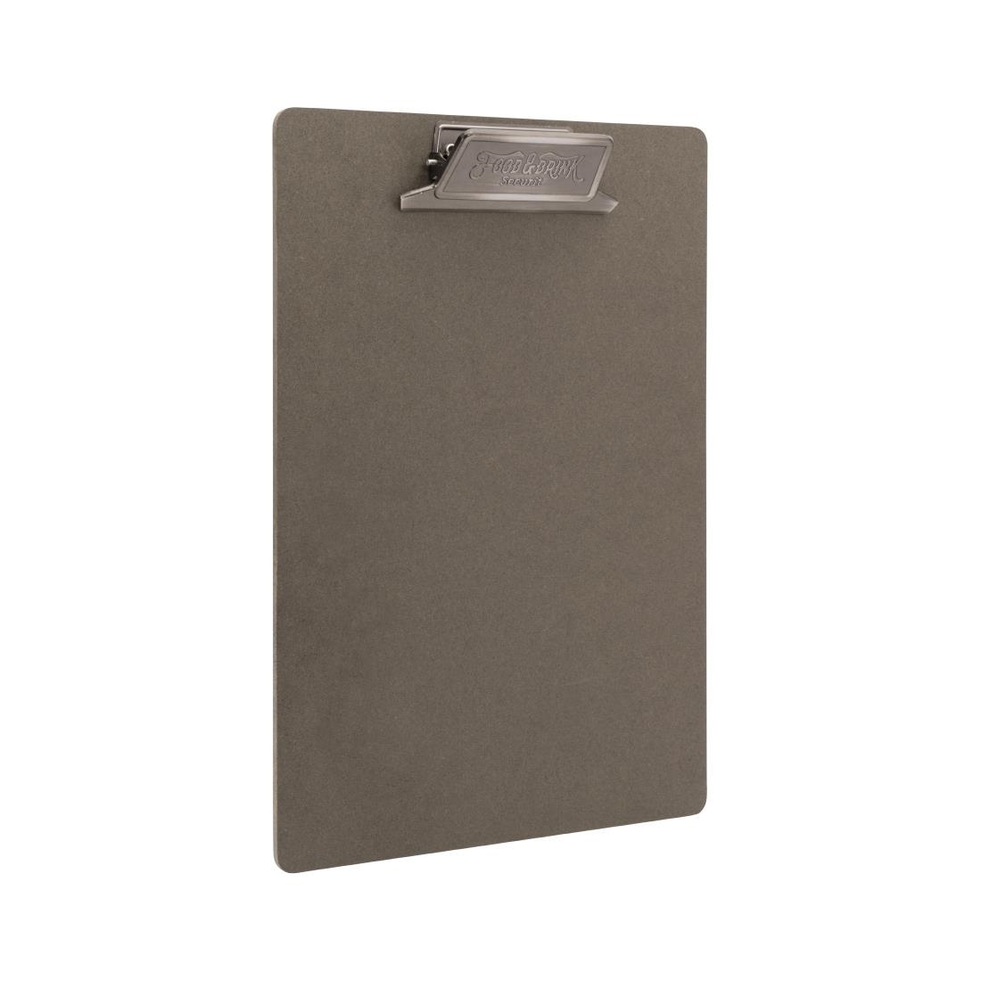 Securit Vintage menu klembord metalen patina clip met "Eten & Drinken" artwork A4
