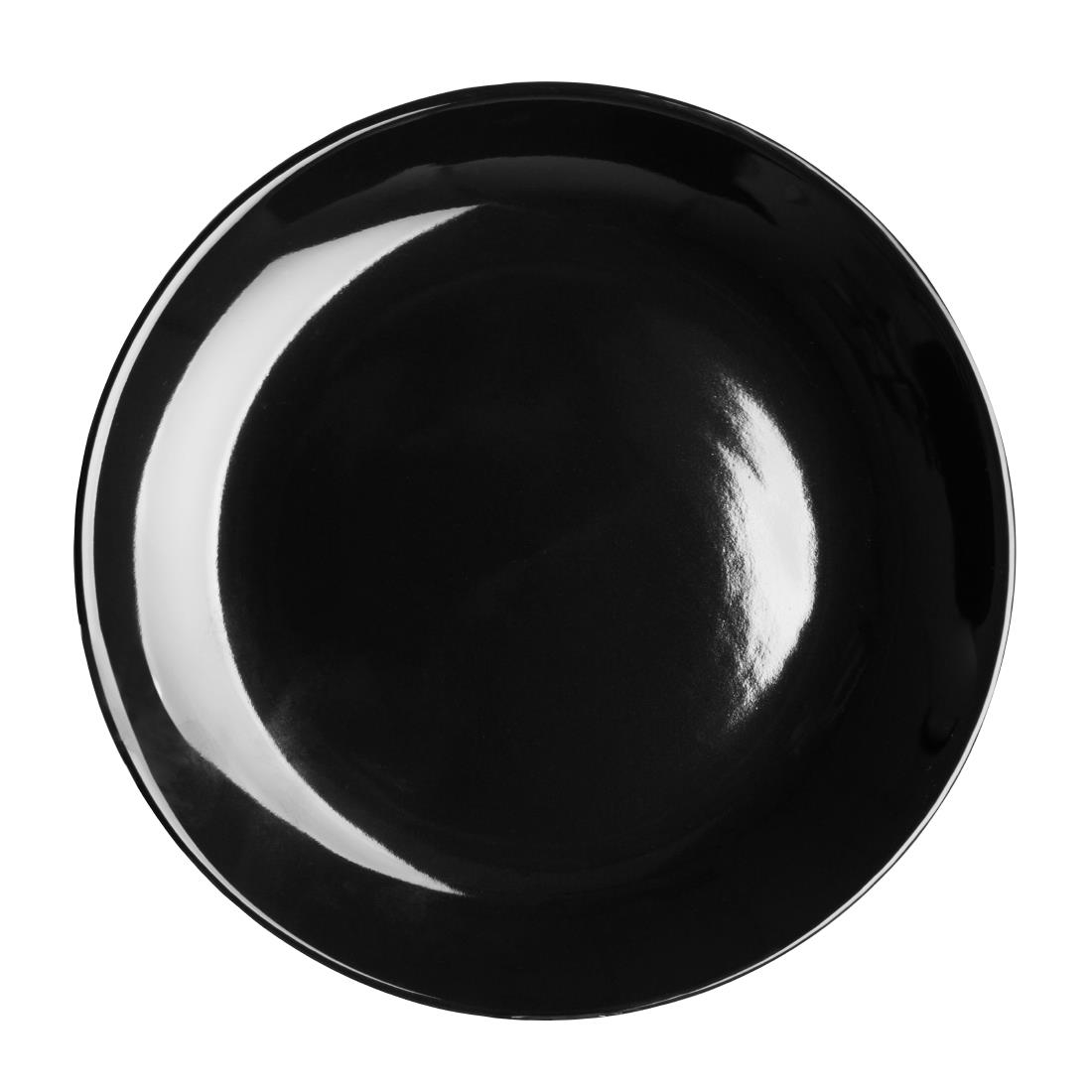 Olympia cafe coupe bord zwart - 205mm (12 stuks)