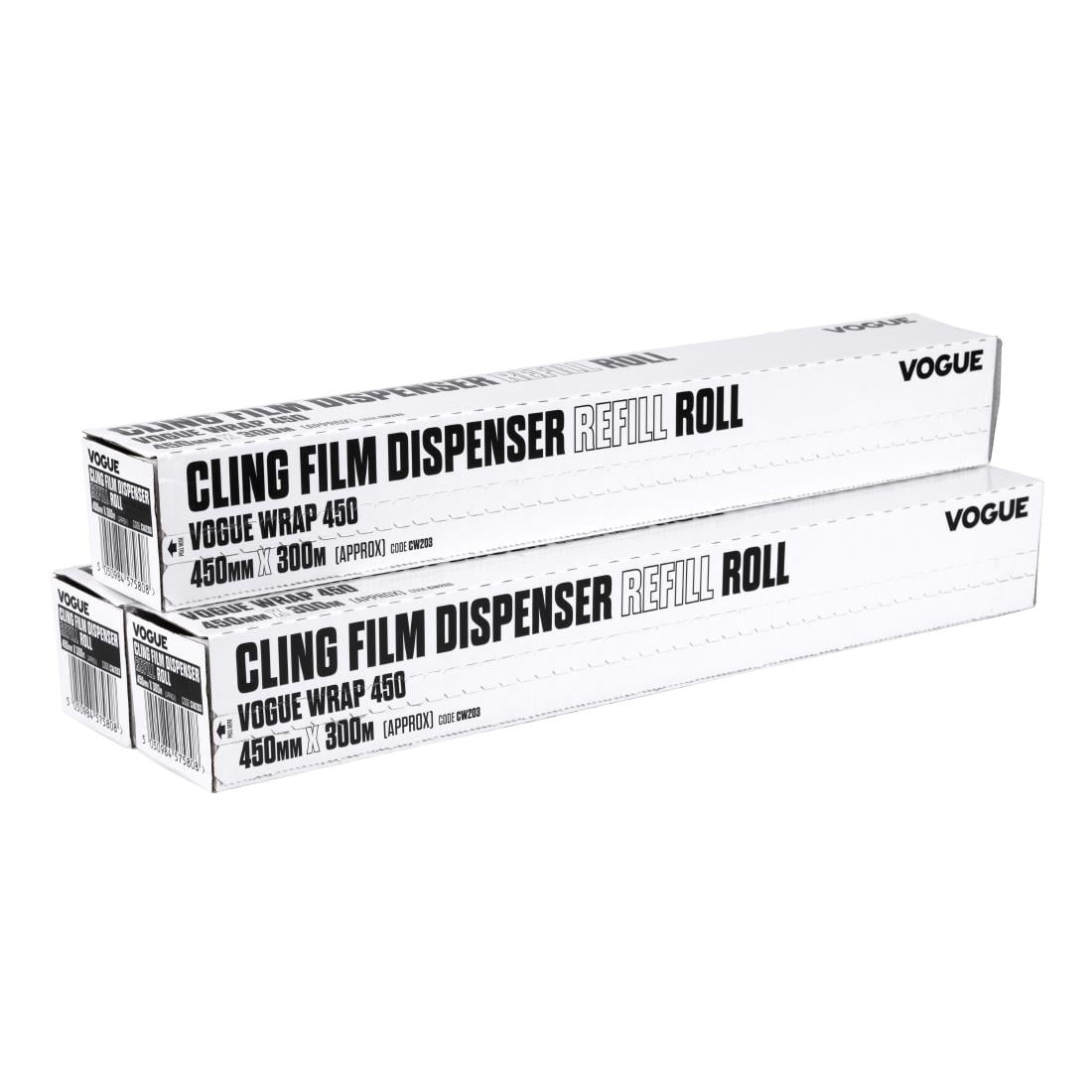 Vogue huishoudfolie 300m geschikt voor Wrap450 dispenser (3 stuks)