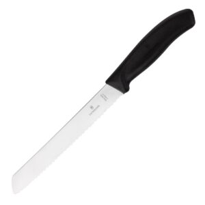 Victorinox broodmes 21cm zwart (blisterverpakking)