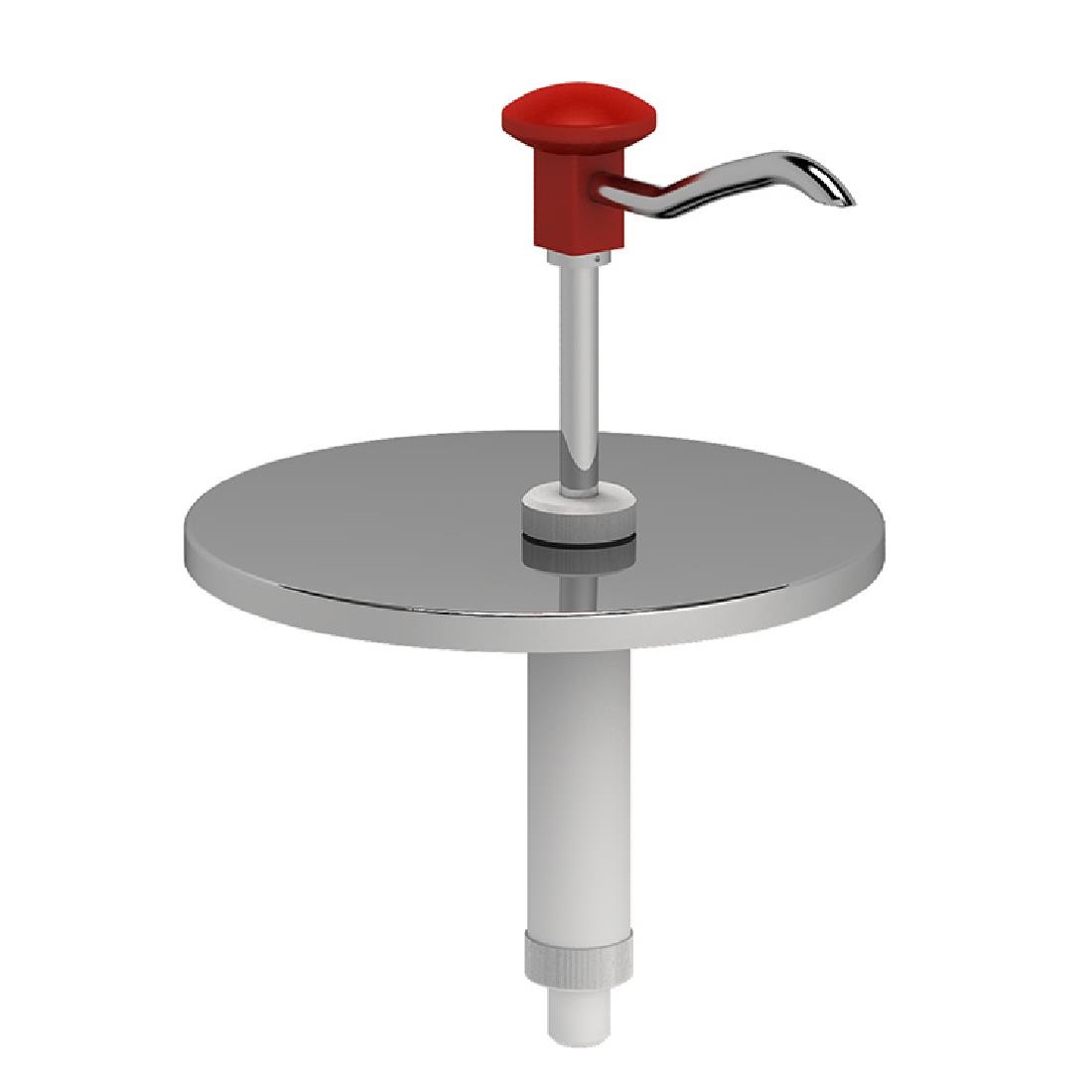 Gastro -M Emmerdispenser 5L met drukknopbediening, RVS deksel 18/10
