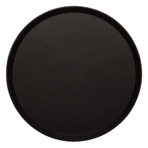 Cambro Treadlite rond antislip glasvezel dienblad zwart 35,5cm