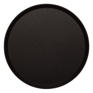 Cambro Treadlite rond antislip glasvezel dienblad zwart 40,5cm