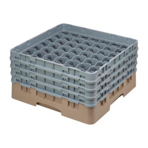 Cambro Camrack 49 compartimenten max glashoogte 215mm beige