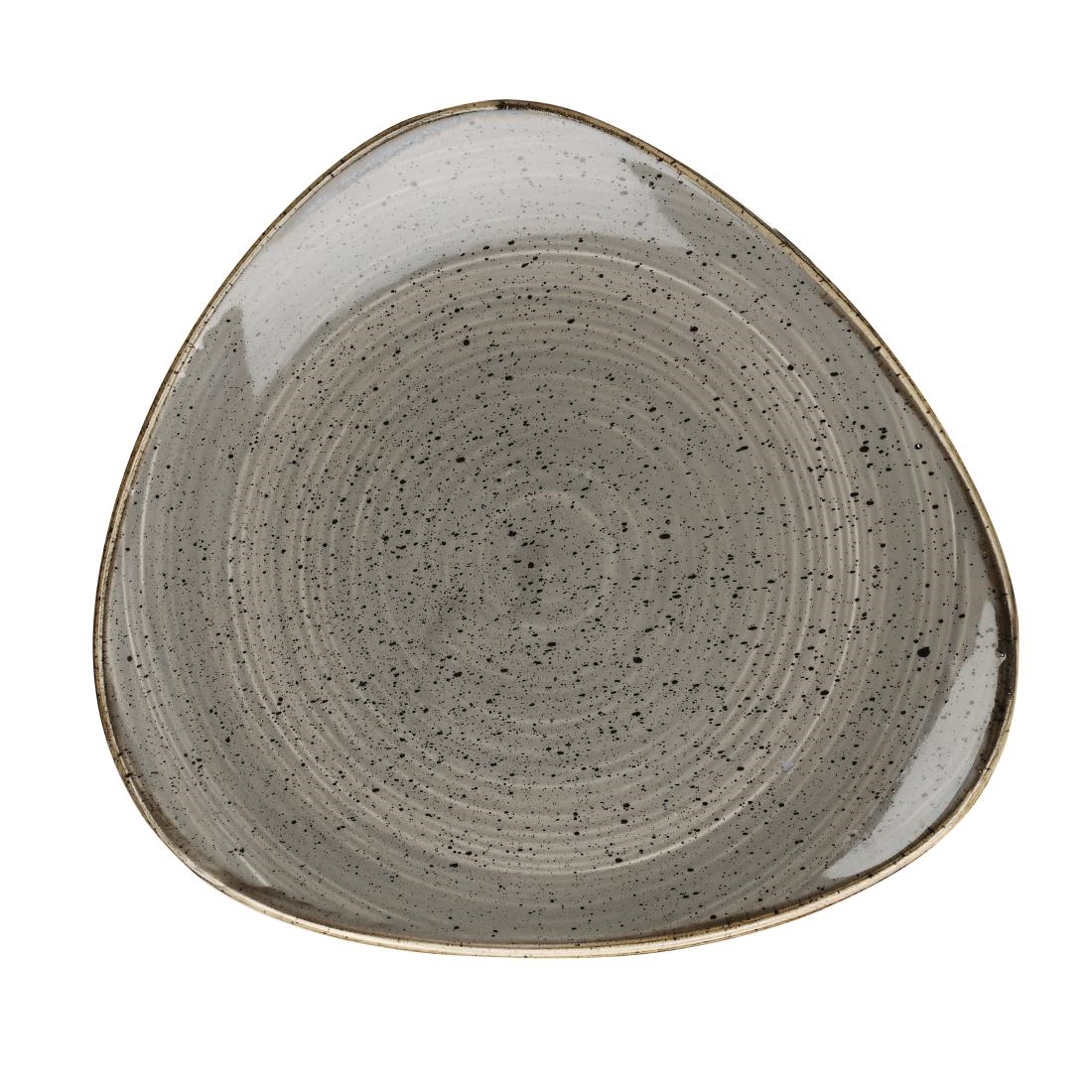 Churchill Stonecast Grey Cappuccino Lotus Bord (6 stuks)