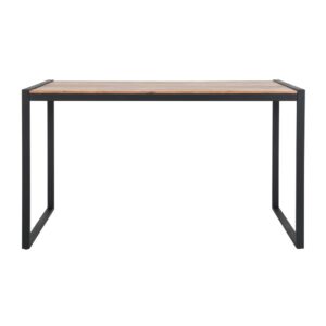 Bolero Industriële Bartafel Van Staal En Acacia, 1800x900mm