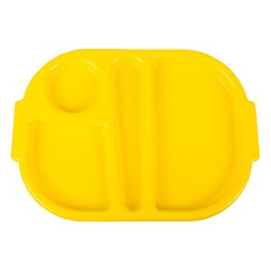Olympia Kristallon schalen Klein polypropyleen Compartiment Geel 322mm