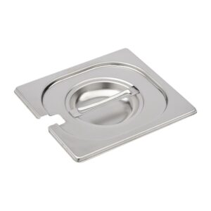Gastro M RVS gastronorm deksel GN 1/6 met lepeluitsparing