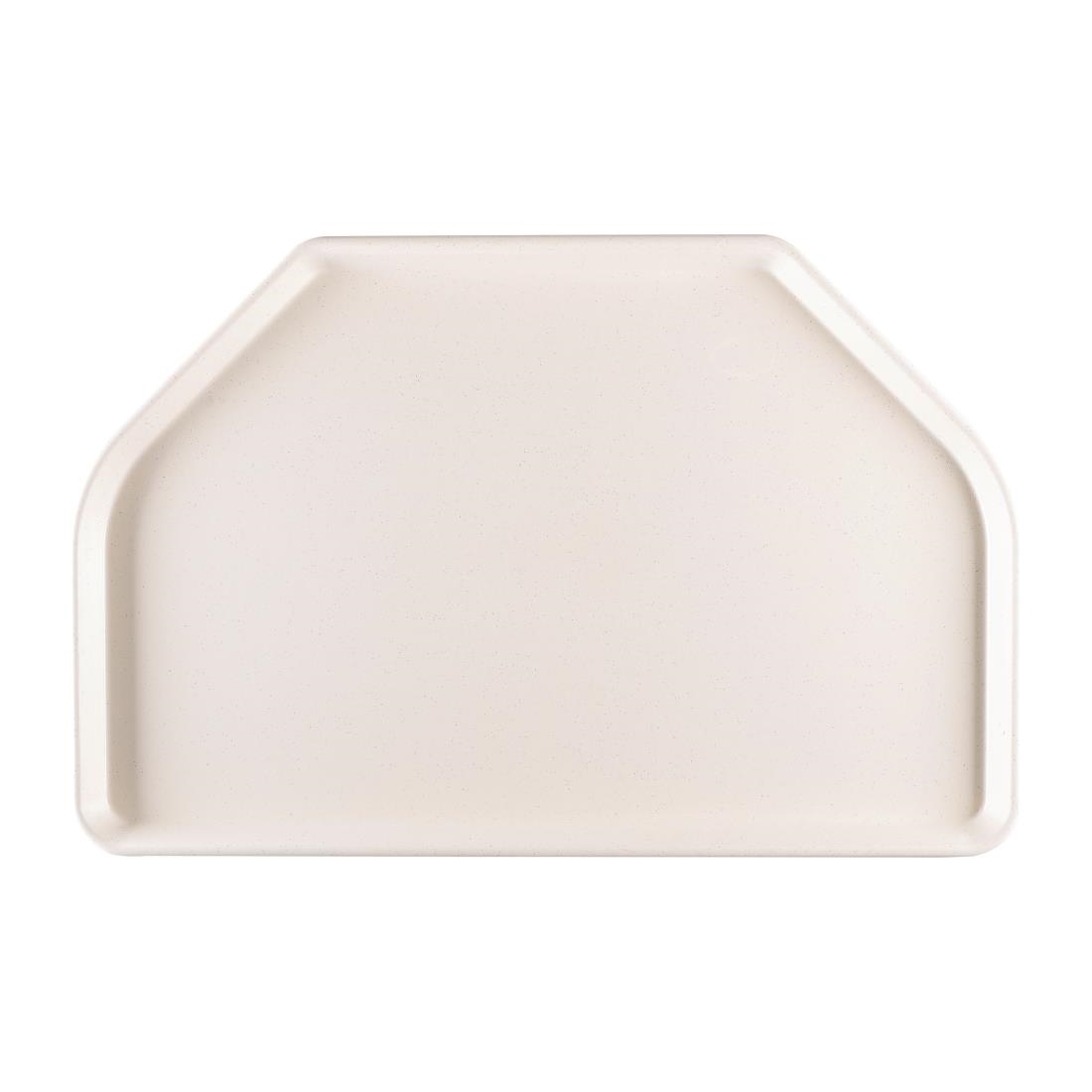 Roltex polyester trapezium dienblad 500 x 325mm grijs