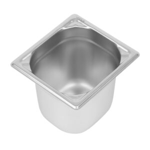 Vogue 1/6 gastronormbak van roestvast staal zware uitvoering 150mm