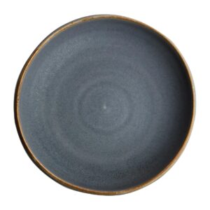 Olympia Canvas diepe coupe borden blauw graniet 23cm (6 stuks)