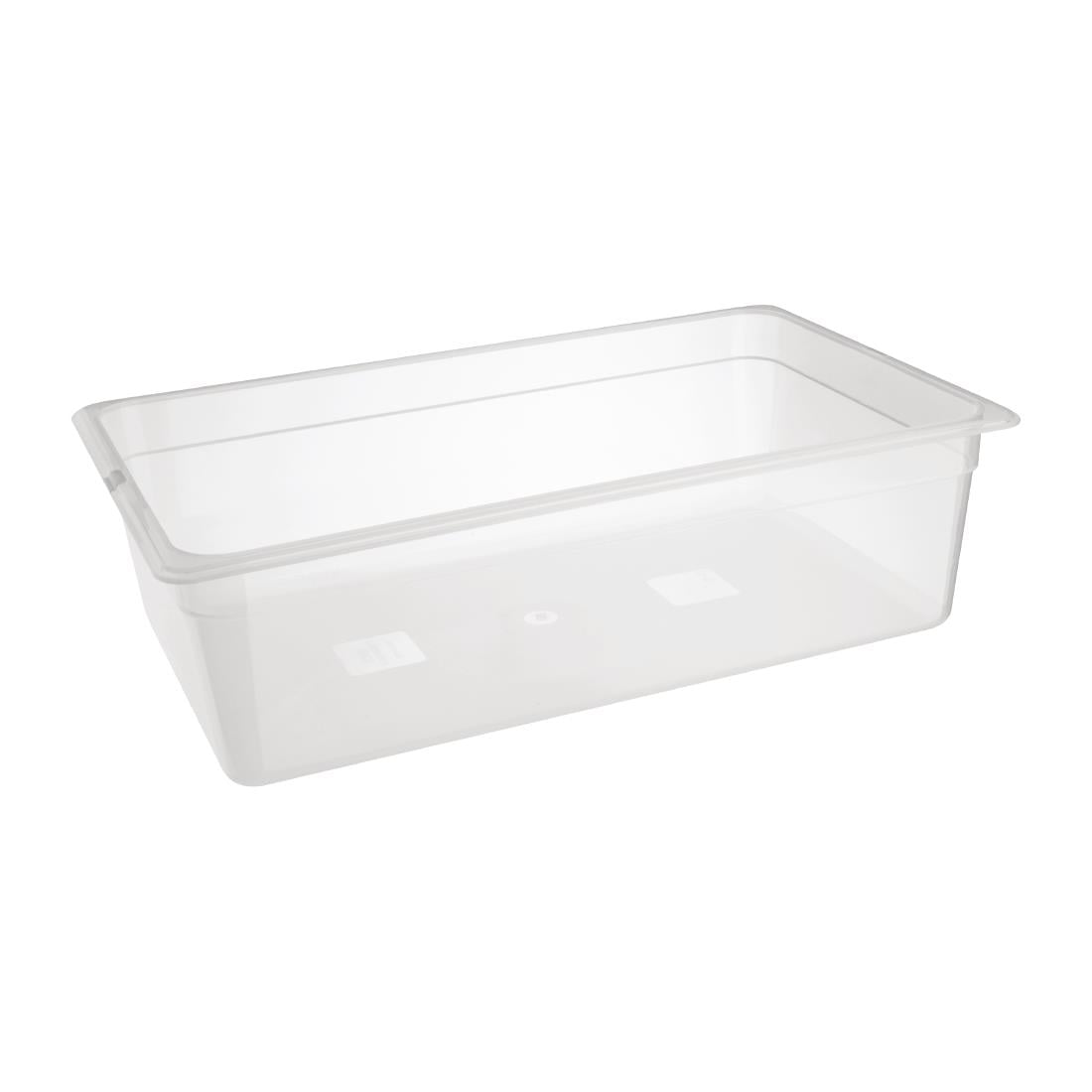 Nisbets Essentials polypropyleen GN 1/1 gastronorm bak 15cm