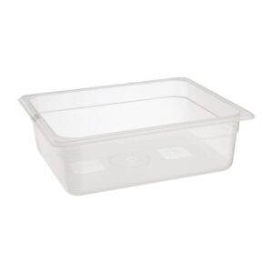 Nisbets Essentials polypropyleen 1/2 gastronorm bak zonder deksel 10cm