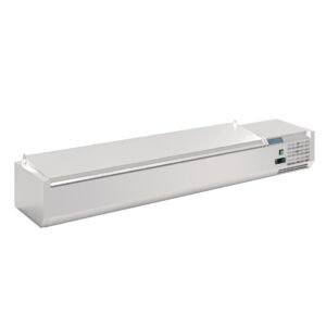 Polar G Serie opzetvoorbereidingskoelkast met deksel 8x 1/4GN