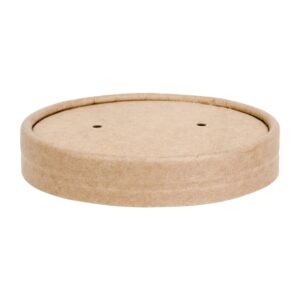 Fiesta Compostable papieren deksel voor soepbekers FB166, FB168 (500 stuks)